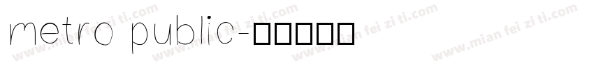 metro public字体转换